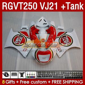 Zestaw Fairings Zestaw do Suzuki RGV250 SAPC VJ21 RGVT250 RGV-25CC 88 89 Bodywork 159NO.8 RGVT-250 RGV-250 Panel RGVT RGV 250 CC 250CC 1988 1989 Fairing Kit Red Lucking Blk