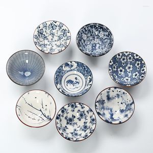 カップソーサー1カップ70mlの青と白の磁器Jingdezhen Craft Tea Chinese Ceramic TeaCup中国