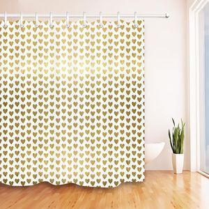 Shower Curtains LB Polyester Waterproof Heart Curtain Bathroom With 12 Hooks For Home Decoration Mildewproof Bath Screens