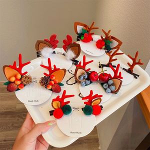 Pailletten Niedliche Weihnachten Haarspangen Unisex Designer Cartoon Pony BB Clip für Party Dekoration Haarnadel Neujahr Geschenk Kopfbedeckung Weihnachtsmann 2022