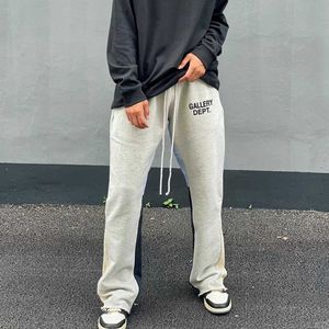 Fashion Galleryes Casual Pants Dept Deconstruction Splice Sports Micro Pull vibe High Street Loose