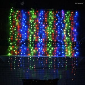 Strings 4.5M X 3M 300 LED Home Outdoor Holiday Christmas Decorative Wedding Xmas String Fairy Curtain Garlands Strip Party Lights