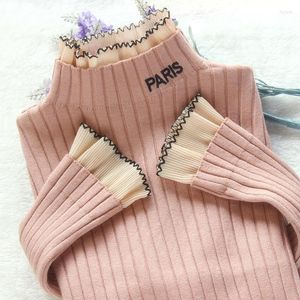 Women's Sweaters 2022 Autumn Winter Women Pullovers Long Sleeve Casual Knitted Sweater Slim Jumpers Female Black White P311