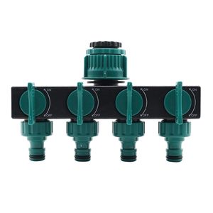 Other Faucets Showers Accs 1PC 4-Way Hose Splitters 1" to 3/4" 1/2" European standard Female Thread Aumatic Garden Watering Water Pipe Connecrs 220929