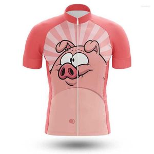 Rennjacken Rosa Lustiges Schwein Radfahren Jersey Männer Frauen Kurzarm Sportbekleidung Sommer Ropa Ciclismo Rennrad Trikots Fahrradbekleidung