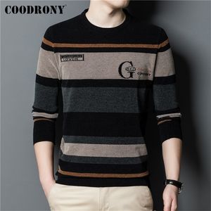 Mens tröjor Coodrony Autumn Winter Sweater Men kläder Ankomst Streetwear Fashion Mjuk varm stickad Chenille Wool Jersey Pullover C1371 220929