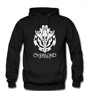 Herren Hoodies Herren Sweatshirts Overlord Hochwertiges Baumwollfleece Anime Guild Emblem Ainz Ooal Gown Kapuzenpullover Männliche Kleidung