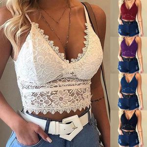 Camisoles Tanks Eyelash Lace Strap Wrapped Chest Shirt Gym Workout Top Underwear Ladies Camisole Black White Women Summer Crop Woman Bra