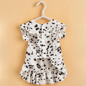 Hundkläder Lovely Puppy Dress Round Neck Hand Washable Pet Clothing Cat Summer Cardigan