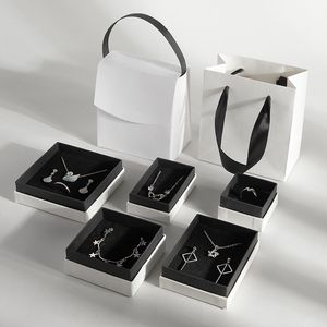 Paper Jewelry Box Bracelet Necklace Ring Earring Pendant Boxes Wedding Gifts Packaging Case