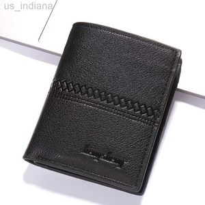 Wallets Men's Wallet Short PU Leather Zipper Casual Multi-Card Position Dollar Clip Designer Wallet Luxury Brand Men Purse Money Bag L220929