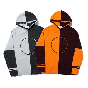 Felpe con cappuccio da uomo di marca Topstoney Felpa con cappuccio da uomo con logo dell'11 ° anniversario lavorato a maglia con pannello ricamato