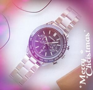 Altı Stiches Quartz Mens Zaman Saati Saatler Kronç 42mm İnce Paslanmaz Çelik Kemer İsviçre Spor Yarışı Başkanı İthal Kristal Ayna Kol saatleri