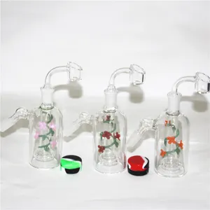 Shisha-Glas-Blasen-Aschefänger, 14 mm Glas-Aschfänger, Perkolator-Recycler-Schalen zum Rauchen von Pfeifen, Wasserbongs, Dab-Rigs, Becherbong