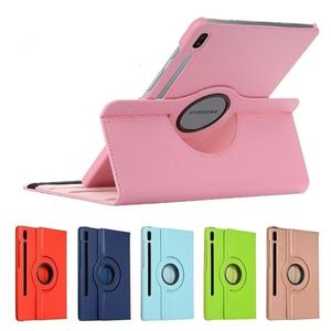 360 Roterande fodral Flip f￶r Galaxy Tab A8 10.5 2021 S7 A7 Lite S6 Lite Tablet Smart PU Leather Cover