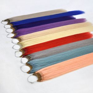 estensione dei capelli remy indiani a base di cheratina con corda di cotone capelli con filo annodato in Corea