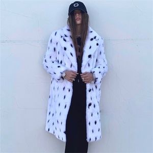 Womens Fur Faux Sale 1117 Winter Fashion Thicken Keep Warm MidLength Ski Coat Women Cold Protection Fake Outerwear Overcoat 220929