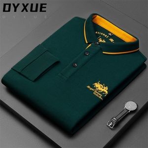 Мужские поло в половой 100% качественный хлопковой бренд -бренд -бренд дизайнер рубашек для гольфа для гольфа с длинным рукавом