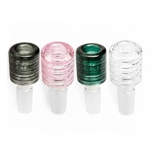 Cool Colorful 14MM 18MM Maschio Joint Fumatori Ciotole Built-in Screen Dry Herb Tabacco Olio Filtro Ciotola di vetro WaterPipe Bong Converti Narghilè Down Stem Ciotola portasigarette