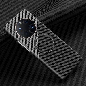 Carbon Fiber Cases For Huawei Mate 50 Pro Mate 30 Mate 40 Case Magnetic With Magsafe Wireless Charge Cover