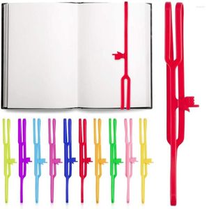 Segnalibro punta dito in silicone per libri Cinturino in gomma elastica a colori da 8 pollici Segnalibri per libri Porta pagine da lettura Scuola per ufficio F6468