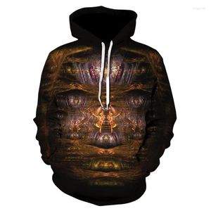 Heren Hoodies Heren sweatshirts herfst en winter bruin duizelige groep hooded full-size Halloween Horror 3D-printen dames