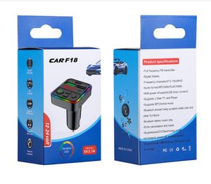 F15 F17 F18 F19 Vericiler RGB Ortam Işığı Araba MP3 Çalar Bluetooth 5.0 FM Kablosuz Eller Serbest Kiti 5V 3.1A PD 12W usb c şarj cihazı