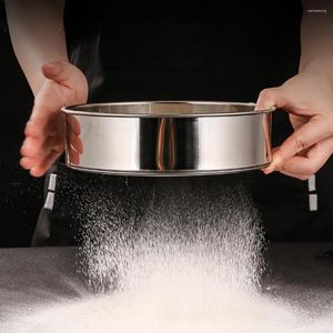 Baking Tools Mesh Strainer Cooking Sieve For Flour High Hardness Anti-rust 60 304 Stainless Steel Round Sifter Tool