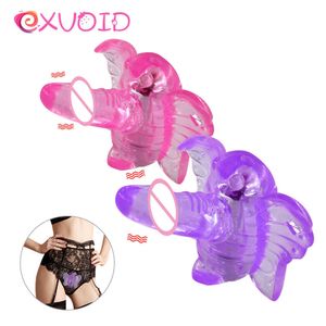 Itens de beleza expoid vestível vibrador vibrador vibradores g-spot massageador de silicone brinquedos sexy para mulheres clitóris estimulam vibração forte