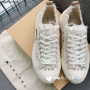 XVESS/nave SCARPE XVESEL ROLLER WU JIANHAO PICCOLO PICCOLO TWED FRAGRANT COLORE CAMBIAMENTO CHIEDA CANVAS CANVAS GANGA SCARPE DONNA IN CANVA