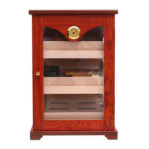 2022 Nowy Cedar Wood Humidor Trzy-poziomowy humidor stały drewno drewniany pudełko na cygaro kubańskie cygaro Duże cygaro obudowa