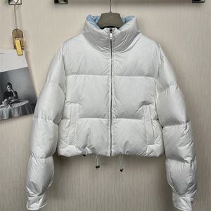 Piumino da donna Parka Piumino dal collo alto con cintura in metallo caldo e confortevole, alla moda e versatile invernale 0823Y 220929