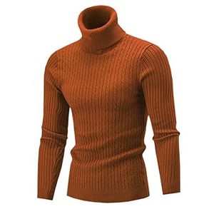Camisolas masculinos Sweater de gola alta masculino Sweater de inverno de inverno masculino sweater de malha quente mantém -se os homens quentes 220928