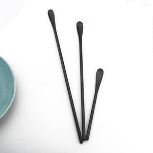 Dinnerware Sets 3 Size Colorful Stainless Steel Coffee Beverage Stirrer Stir Cocktail Drink Swizzle Stick Fruit Juice Milk Stirring Spoon