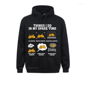 Men's Hoodies Men's & Sweatshirts Things I Do In My Spare Time Funny Camping Hoodie Crazy For Men YEAR DAY Fitness Clothes Fashion