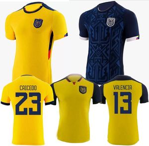 Ekwador 2022-23 Tajska jakość koszulki piłkarskiej osobowość dom Ywllow Away Lokalny sklep internetowy Yakuda L.Campana 9 Cifuentes 5 Plata 19 Hincapie 3 Valencia 13