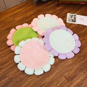 Tappeti Tappeto rotondo per camera da letto con fiori Tappetino antiscivolo per camera dei bambini Tappetini per bambini Gioco per bambini Cuscino per yoga Sedile Tatami