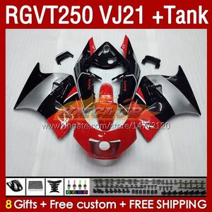 Tanque de Kit de Faitings para Suzuki RGV250 SAPC VJ21 RGVT250 RGV-250CC Silverismo Vermelho 88 89 Bodywork 159No.16 RGVT-25