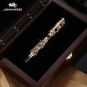 Fountain Pens Jinhao The Latest Design Dragon And Phoenix Golden Metal Pen High Quality Selling luxury writing gift pens 220928