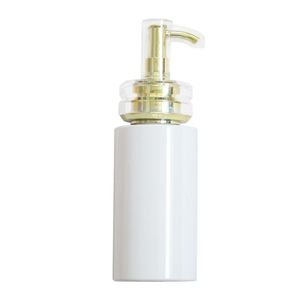 100ml Golden pump PET white body milk cleanser shampoo shower gel cosmetic packaging bottle