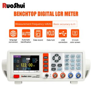 Multimeters RuoShui 4090A LCR Meter Desktop Bridge LCR With Automatic Balance Bridge Principle Component Parameter Analyzer