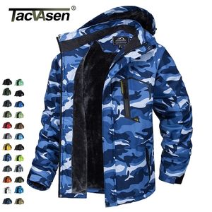 Herrenjacken Tacvasen Fleece Linning Mountain Jackets Herren Wanderjacken im Freien abnehmbare Kapuzenschichten Ski Snowboard Parka Winter Outwear 220929