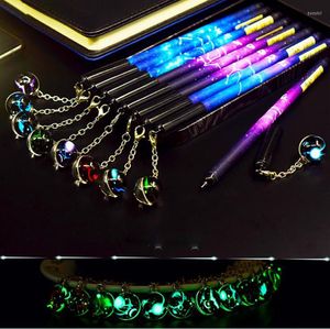 Kawaii 2pcs/Set Gel Pen Creative Tubel Twelen Constellation Luminous Student Gift