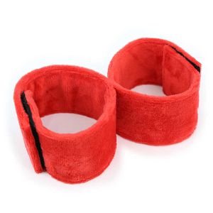 Articoli di bellezza Femdom sexy Gioco bdsm Bondage set di restrizioni Red Handcuffs handboeien Cuffs porno Strumenti di gioco di ruolo per le vendite sadomasochismo