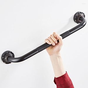 Banyo Aksesuar Seti Siyah Grab Bar Antika Pirinç Vintage Banyo Küvet Tuvalet Küpyesi Güçlü Duş Güvenlik Destek Tutası Havlu Rafı