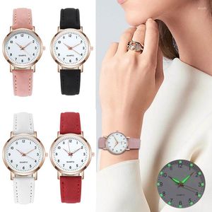 Wristwatches Fashion Ladies Watch Ultra-thin Simple Quartz Luminous Classic Casual Unique Valentine's Day Gift