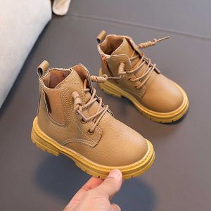 Bot çocuk erkek ayak bileği botları sonbahar kış binicilik botları spor daireler ayakkabı 2022 mikrofiber deri kızlar boot t220928