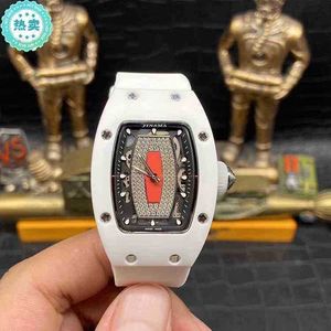 Watches Holwatch Tasarımcı Lüks Mekanik Saatler Richa Milles Bilek saati azınlık seramik moda saat kadınları beyaz içi boş out elmas cxlk