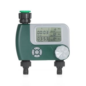 Attrezzature per l'irrigazione Programmatore digitale per rubinetto del tubo flessibile Timer Sistema di irrigazione automatico a batteria Controller per irrigazione con 2 uscite 220929