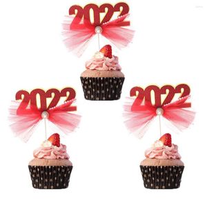 Party Supplies Cupcake Toppers med spetsexamen f r kakan i flera r Eve f delsedag